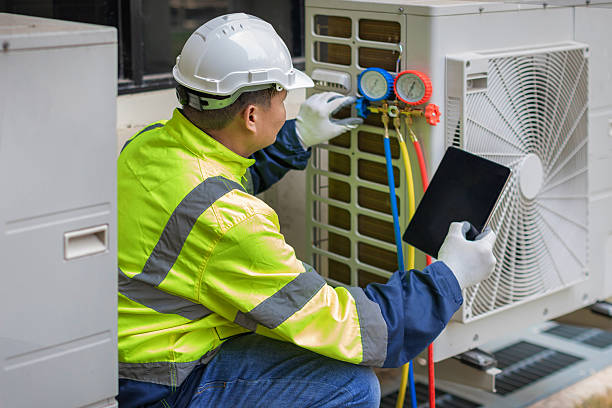 Professional Ductwork Repair technician working in Pomona, CA